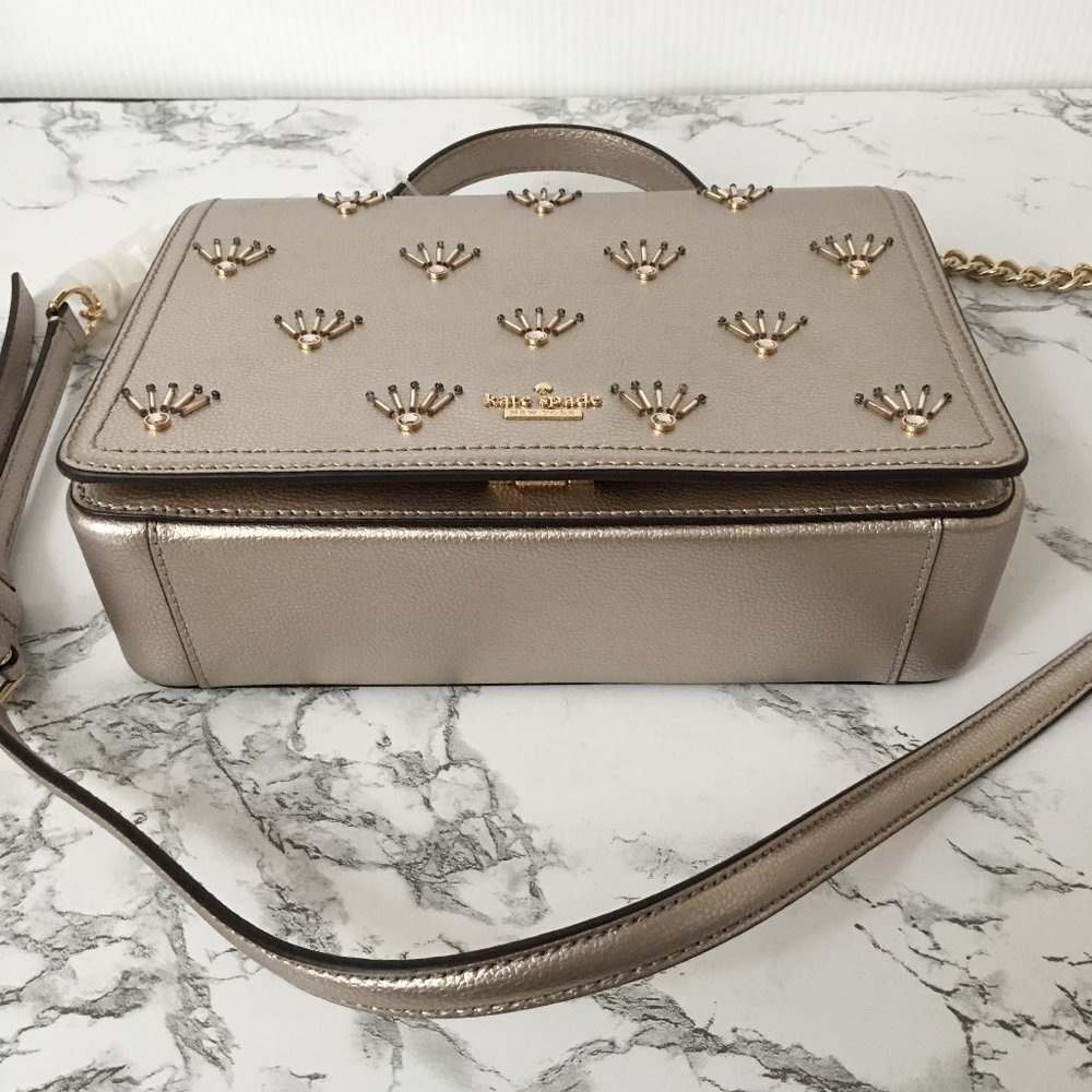 Kate Spade Metallic Embellished Medium Maisie - Picture 8 of 11
